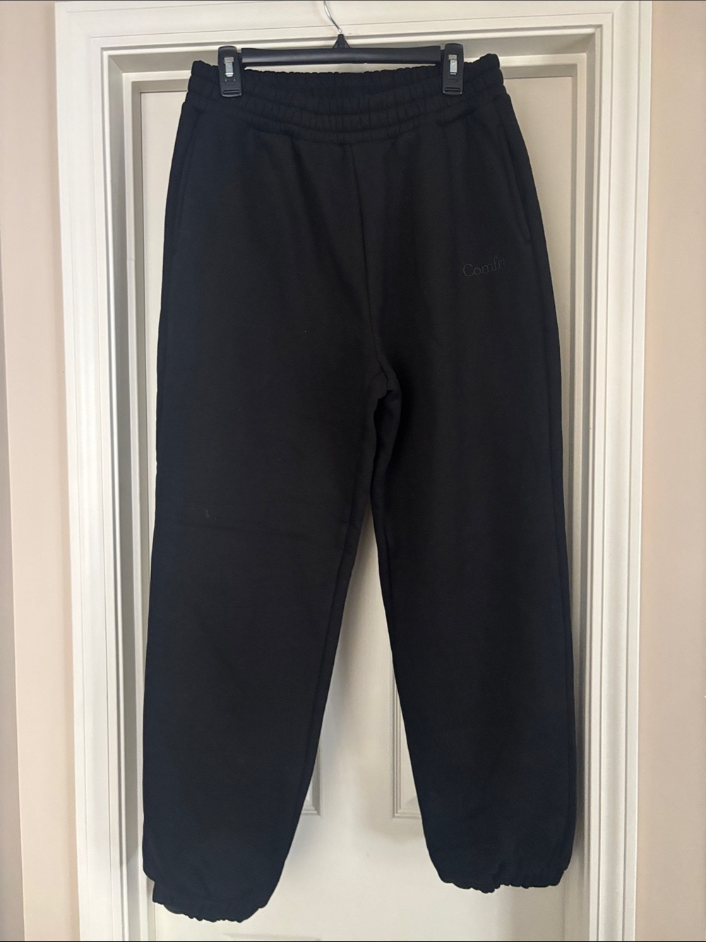 Men's Black Cozy Fleece Joggers